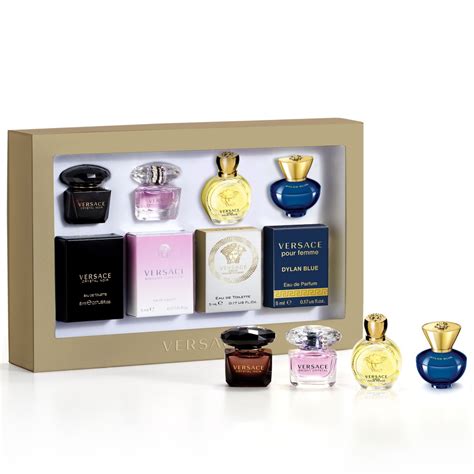 versace small perfume set|versace parfums miniatures collection.